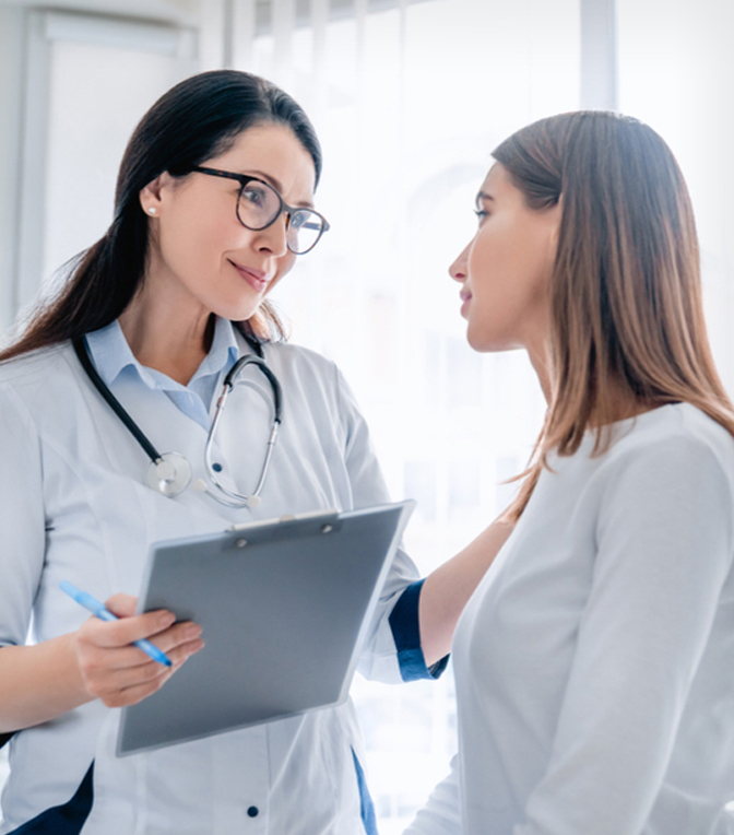 Patient receiving skin cancer biopsy